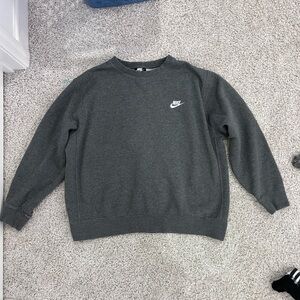 Nike Men's Charcoal Crewneck Sweater